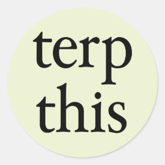 Terp This Round Light Sticker