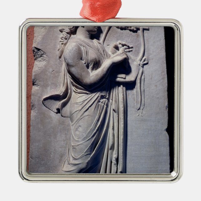 Terpsichore, the muse of dancing and song metal ornament (Front)