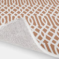 Terra Cotta and White Trellis Pattern Rug | Zazzle