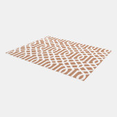 Terra Cotta and White Trellis Pattern Rug | Zazzle