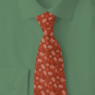 Terra Cotta Cactus Blooms Neck Tie