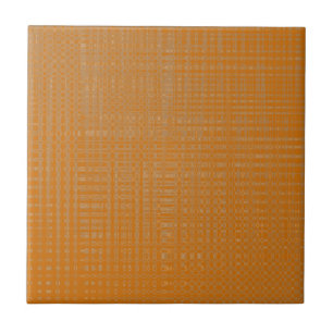 Terra Cotta Color Weave Ceramic Tile