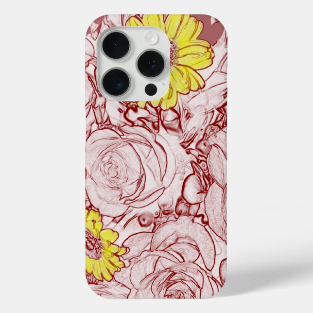 Terra Cotta Edged Bouquet Case-Mate iPhone Case (Back)