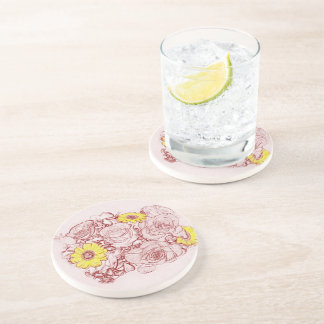 Terra  Cotta Edged Bouquet Coaster