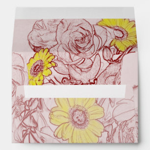 Terra Cotta Edged Bouquet Envelope
