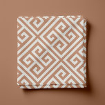 Terra Cotta Greek Key Pattern Fabric