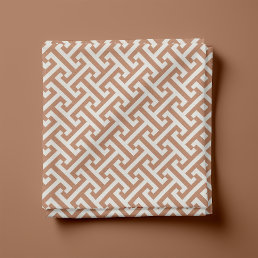 Terra Cotta Greek Key Pattern Fabric