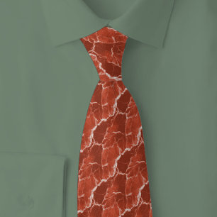 Terra Cotta Marble Neck Tie