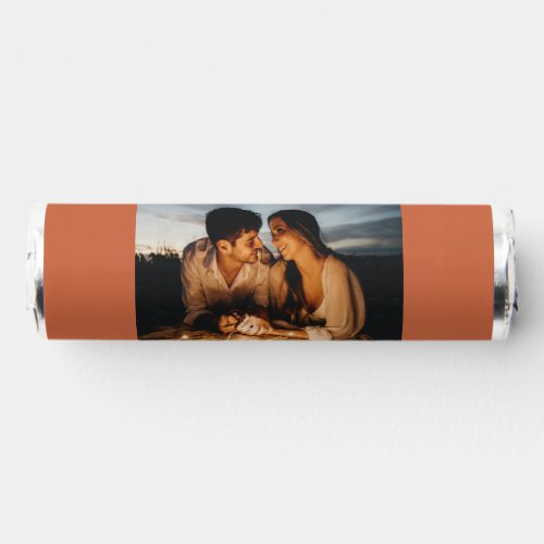 Terra Cotta Personalized Couple Photo Playlist Breath Savers Mints