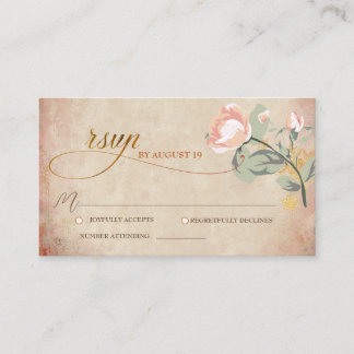 Terra Cotta Tuscany Honey Rose RSVP Enclosure Card