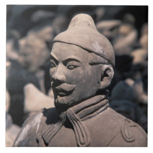 Terra Cotta warriors in Emperor Qin Shihuang's 2 Ceramic Tile
