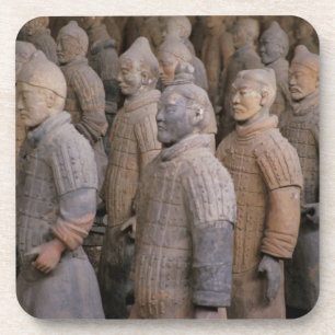 Terra Cotta warriors in Emperor Qin Shihuang's Beverage Coaster