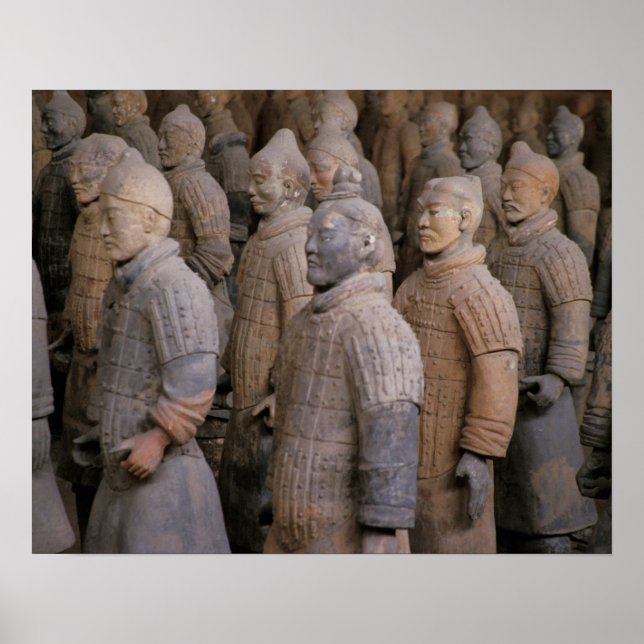 Terra Cotta warriors in Emperor Qin Shihuang's Poster (Front)