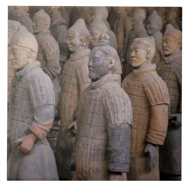 Terra Cotta warriors in Emperor Qin Shihuang's Tile (Front)