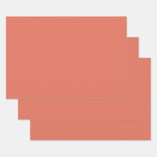 Terra Cotta Wrapping Paper Sheets