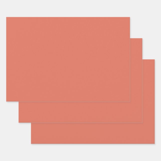 Terra Cotta Wrapping Paper Sheets (Set)