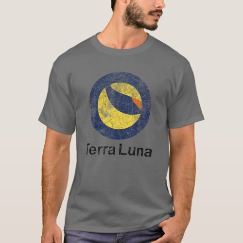 Terra LUNA Crypto Distressed Logo T_Shirt