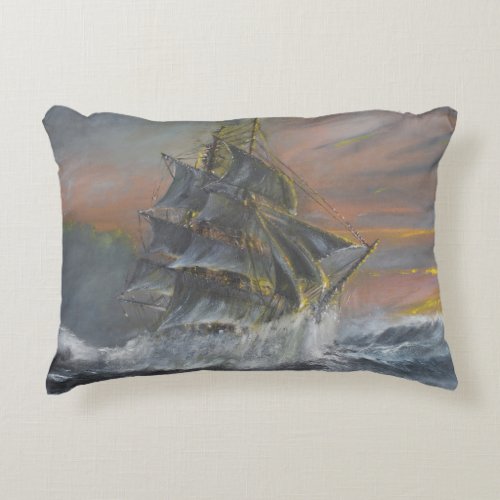 Terra Nova heads into a fierce Gale Dawn Decorative Pillow