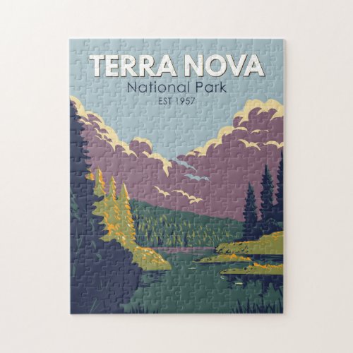 Terra Nova National Park Canada Travel Art Vintage Jigsaw Puzzle
