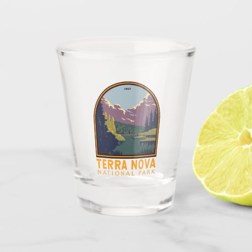 Terra Nova National Park Canada Travel Art Vintage Shot Glass