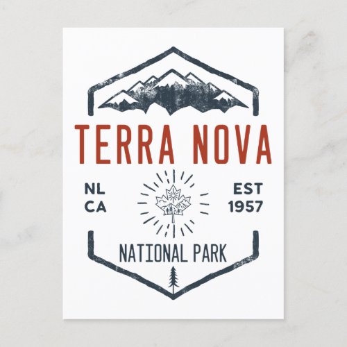 Terra Nova National Park Canada Vintage Distressed Postcard