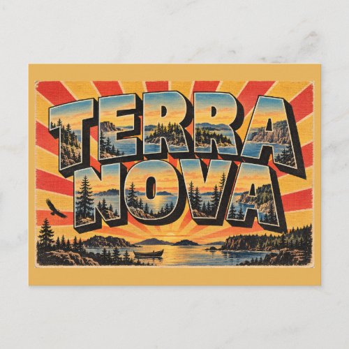 Terra Nova NL Coastal Boreal Forest Art Postcard