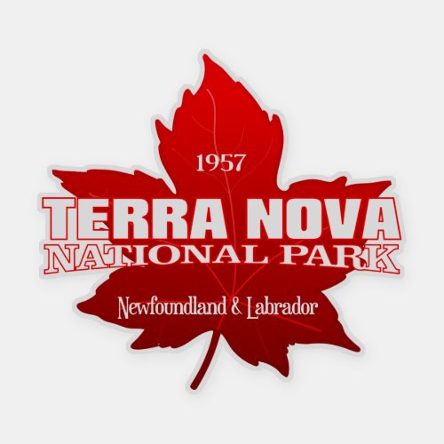 Terra Nova NP maple leaf Sticker