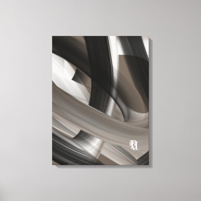 Terra’s Tender Whisper Trend Abstract Art Canvas Print (Front)