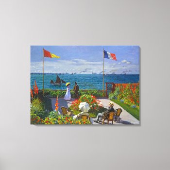 Terrace At Sainte-adresse Canvas Print by GalleryGifts at Zazzle