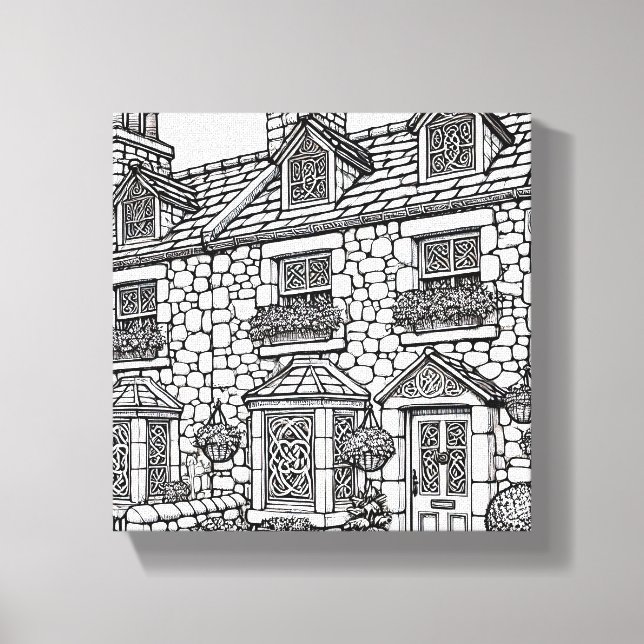 Terrace House #14 Canvas Print (Front)