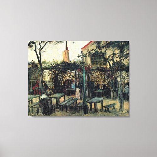 Terrace of a Cafe Montmartre by Vincent van Gogh Canvas Print