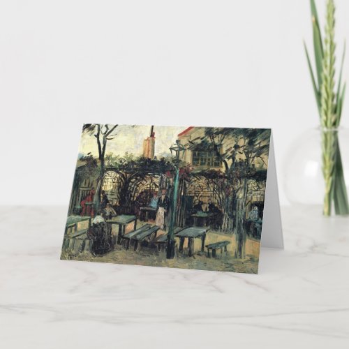 Terrace of a Cafe Montmartre by Vincent van Gogh Card