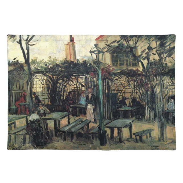 Terrace of a Cafe, Montmartre by Vincent van Gogh Cloth Placemat (Front)