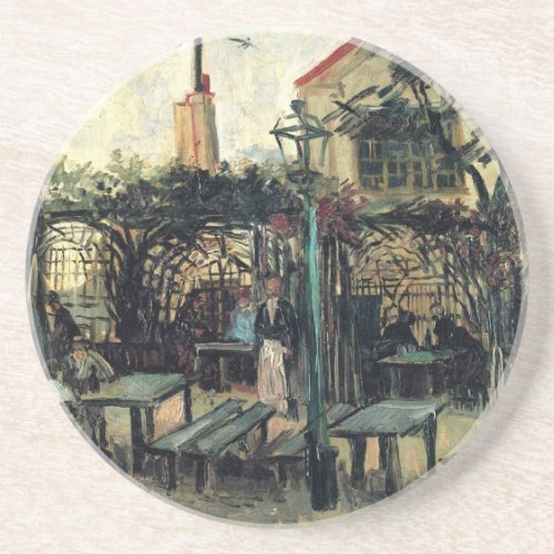 Terrace of a Cafe Montmartre by Vincent van Gogh Coaster