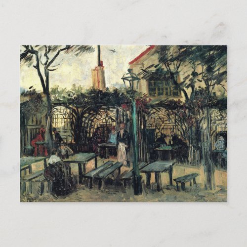 Terrace of a Cafe Montmartre by Vincent van Gogh Postcard