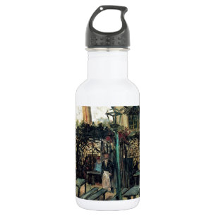 Terrace of a Cafe on Montmartre La Guinguette Water Bottle