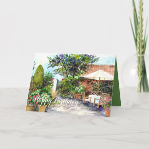 Terrace of The Manor House Card