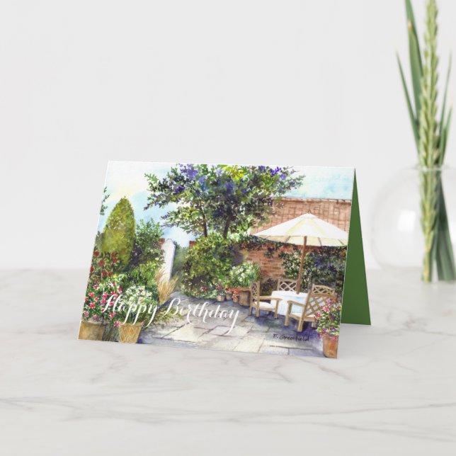 Terrace of The Manor House Card (Front)