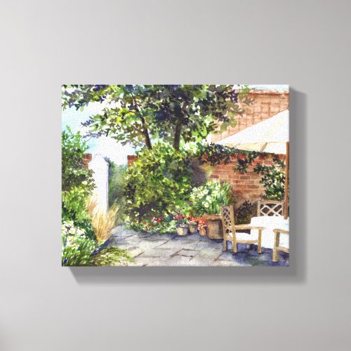 Terrace of The Manor House York Canvas Print