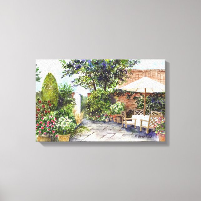Terrace of The Manor House, York Canvas Print (Front)