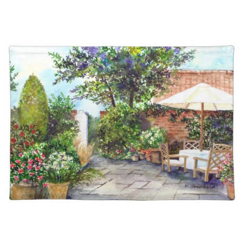 Terrace of The Manor House York Cloth Placemat