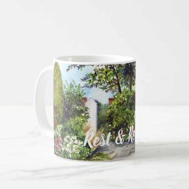 Terrace of The Manor House, York Coffee Mug (Front Left)