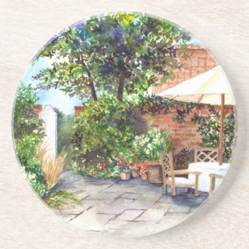 Terrace of The Manor House York Drink Coaster