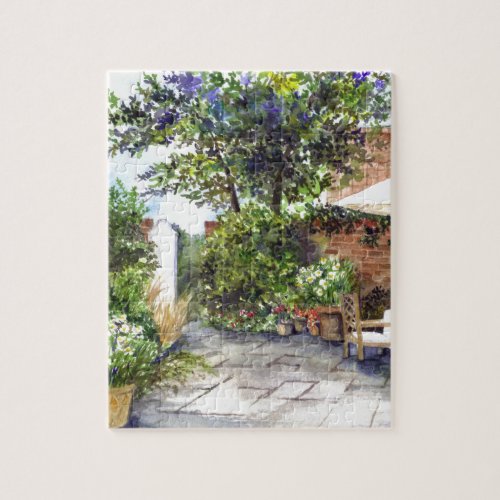 Terrace of The Manor House York Jigsaw Puzzle