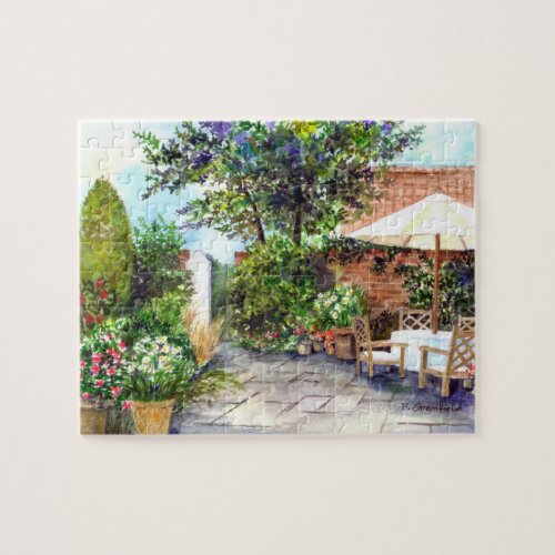 Terrace of The Manor House York Jigsaw Puzzle