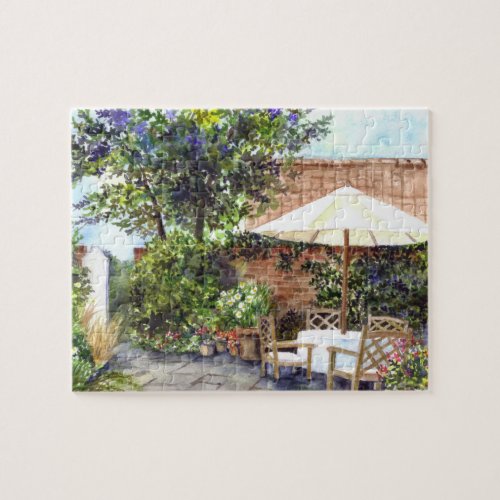 Terrace of The Manor House York Jigsaw Puzzle