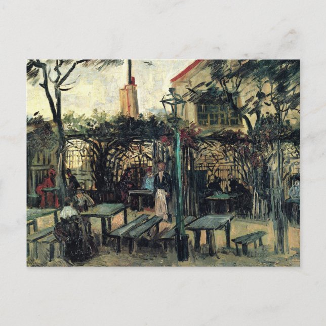 Terrace on Montmartre La Guinguette by van Gogh Postcard (Front)