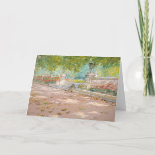 Terrace, Prospect Park William Merritt Chase Card