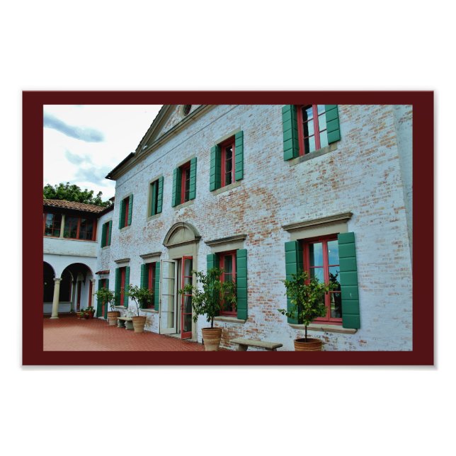 Terrace View Photo Print (Front)