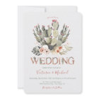 Terracota and Cactus Wedding Fiesta invitations